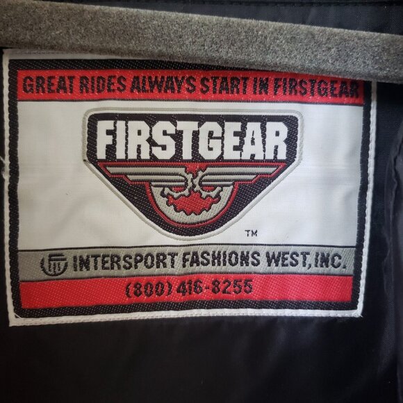First Gear First Gear Hypertext Mens Padded Motorcycle Jacket XL Black Red USA - Picture 12 of 13